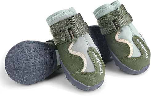TRUELOVE Water Resistant Dog Shoes With TPR Sole – Algiers Blue / Lavendar